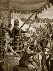 Nagroda za zwycięstwo, ilustracja z "Hutchinson