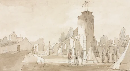Mont St Jean, Wioska Bitwy pod Waterloo, na południe od Brukseli, 1815