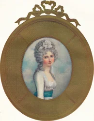 Miniaturowy portret Katarzyny, Lady Manners, Późniejsza Lady Huntingtower, 1787, 1907