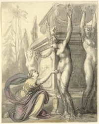 Heliady przy grobie Faetona (Owidiusz, Metamorfozy, II, 340-366)