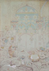 Fantazja egipskiego haremu, 1865