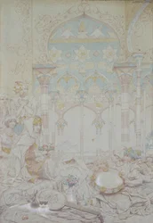 Fantazja w egipskim haremie, 1865