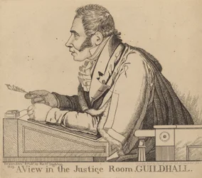 Sir Mateusza Wooda; Widok w pokoju sprawiedliwości, Guildhall