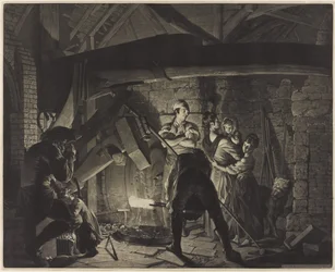 Żelazna kuźnia, według Josepha Wrighta z Derby (1734-97)