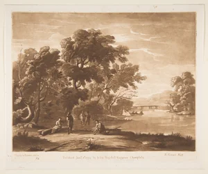 Pejzaż z postaciami, 1774.
