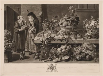 Cztery rynki: targ owocowy, 1775.