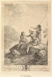 Trzech żołnierzy, 1766-67.
