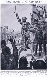 Król Henryk w Agincourt 1415 AD, c.1950