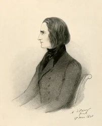 F. Liszta, 1840.