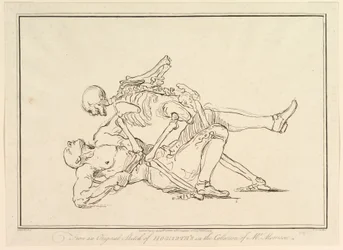 Z oryginalnego szkicu Williama Hogarthsa w kolekcji Mr. Morrisona, 1 marca 1782.