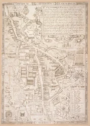 Mapa Cambridge, z Caius 