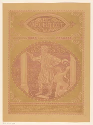 Projekt okładki dla: De Architect, 1911
