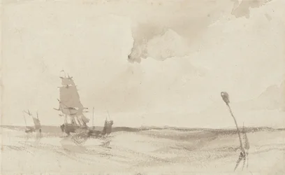 Seascape (pranie w sepii na papierze)