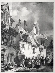 Ulica na obrzeżach Besançon, Francja