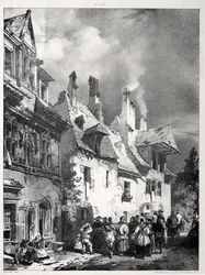 Ulica na obrzeżach Besançon, Francja, 1827.