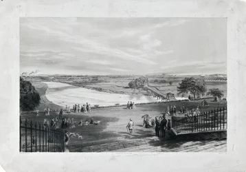 Avenham  Miller Park, ok. 1870 r. (litografia barwiona na papierze)