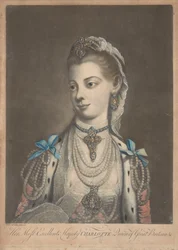 Królowa Charlotte, ok. 1762 (druk)