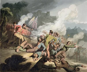Busaco, 27 września 1810, z „Zwycięstwa księcia Wellington”, sztych. T. Fielding, wyd. 1819