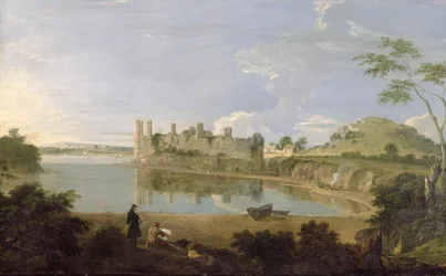 Zamek Caernarvon, ok. 1745-50 (olej na płótnie)