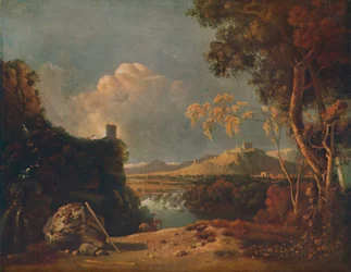 Biały mnich - IV włoski krajobraz, z białym mnichem, c1752