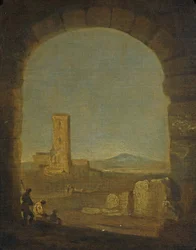 Torre del Fiscale, k. Rzymu, Włochy, ok. 1775 (olej na płótnie)