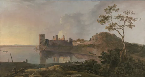 Letni wieczór (zamek Caernarfon)