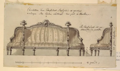 Rysunek, projekt konfidenta, ok. 1780 r.