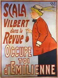„Opiekuj się Emilienne” – plakat Revue de la Scala