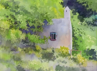 Capri Spring House, 2016 (akwarela na papierze)