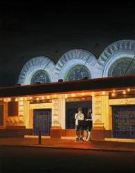 Midnight at the Shubert, 2014 (olej na płótnie)