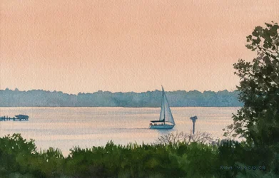 Sailing Home, 2008 (akwarela na papierze)