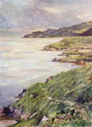 Samotny brzeg, ujście Barmouth (kolor lito)