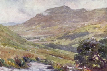 Przełęcz górska, południe (kolor lito)