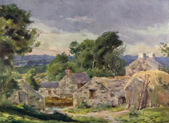 Welsh Farm, niedaleko Llanberis (kolor lito)