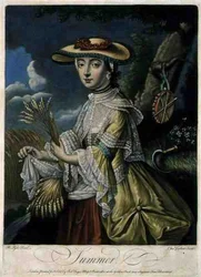 Lato, grawerowane przez C. Corbutt (Richard Purcell) (fl.1746-66), wyd. Robert Sayer, c.1760 (grawerunek mezzotinta) (patrz także 125559-60 i 125562)