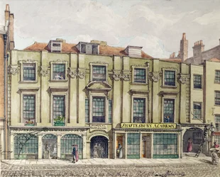 Shaftesbury House, Aldersgate Street, Londyn, 1819 (szkic wc)
