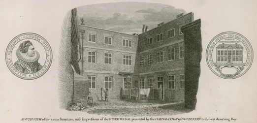 Widok z południa na szkołę Queen Elizabeth