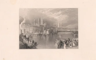 Rouen, patrząc w górę rzeki