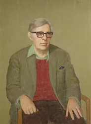 Laurie Lee (1914-97) ok. 1970 r. (olej na płótnie)