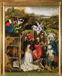 Narodzenie Pańskie. Adoracja pasterzy. 1420-1430 (olej na drewnie)