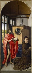 Św. Jan Chrzciciel i franciszkanin Heinrich von Werl, 1437