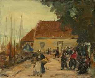 Scena uliczna Volendam