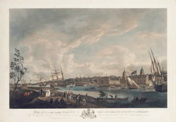 Widok Szpitala Królewskiego w Greenwich, 1793