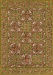 Wytłaczany panel skórzany Habenicht, Wiedeń, 1863.