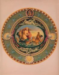 Płaskowyż w Majolica Ware, 1863.
