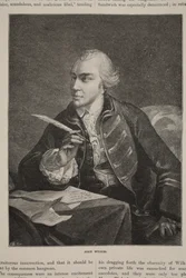 John Wilkes, ilustracja z „Ilustrowanej historii Anglii Cassella” (zdjęcie w sepii)