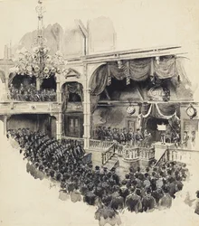 Scena otwarcia japońskiego parlamentu, 1890