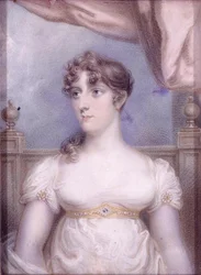 Pani Robert Fulton, c.1810-15 (akwarela na kości słoniowej)