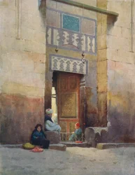 Drzwi meczetu, Kair, ok. 1880, 1904 r.