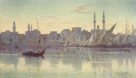 Wczesny poranek w Damietta, c1880, 1904